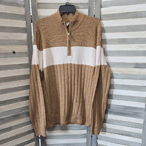 Mens Mock Neck Long Sleeve Pullover Sweater | Frye and Co. | X Large - Picture 1 of 11